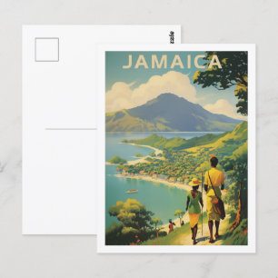 Postal Jamaica Vintage Famoso Travel Place