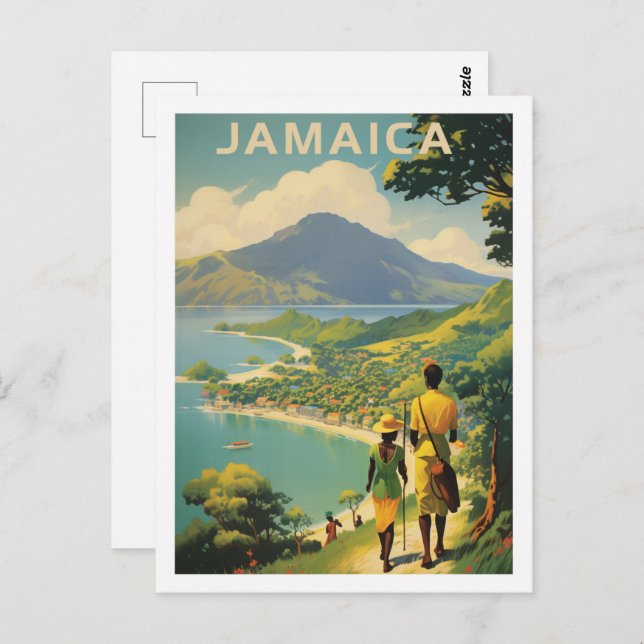 Postal Jamaica Vintage Famoso Travel Place (Anverso / Reverso)