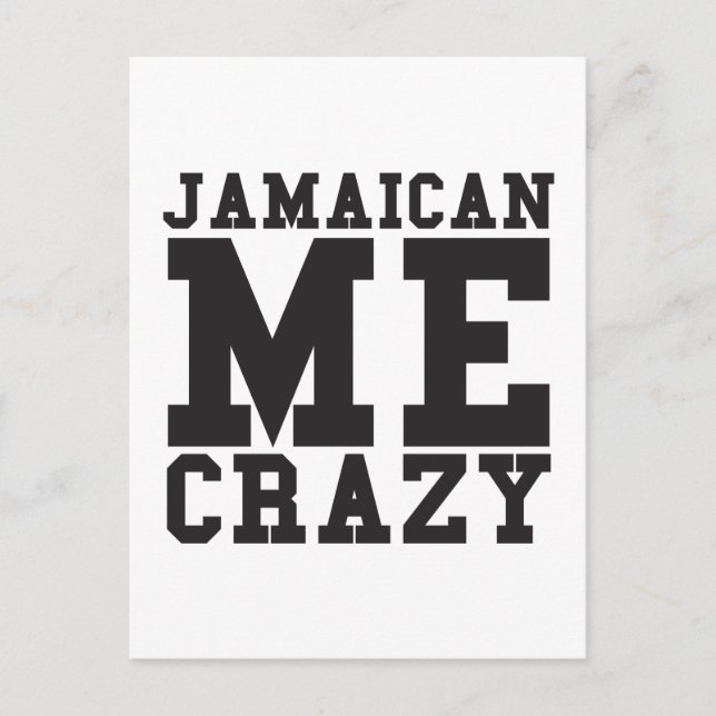 Postal Jamaican Me Crazy (Anverso)