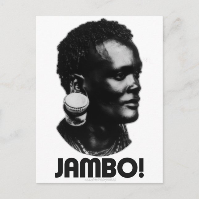 Postal ¡JAMBO! Swahili Greeting (Anverso)