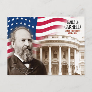 Postal James A. Garfield - 20° presidente de Estados Unid