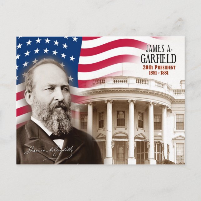 Postal James A. Garfield - 20° presidente de los Estados  (Anverso)