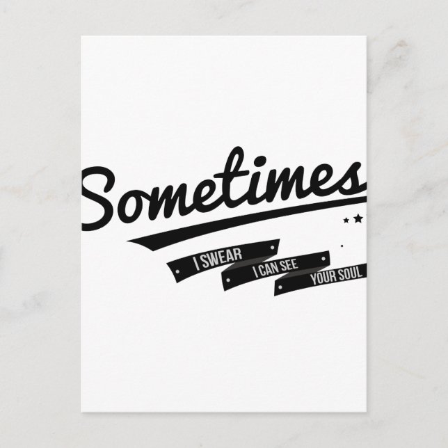 Postal James - A Veces Lyrics Retro Inspirado (Anverso)