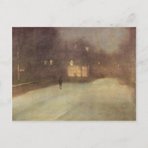 Postal James Abbot McNeill Whistler - Nocturne en gris y