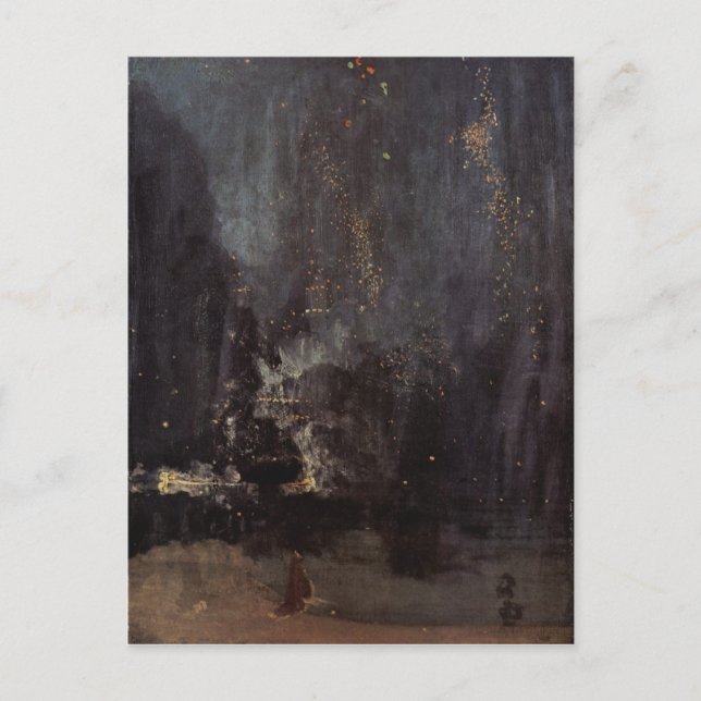 Postal James Abbott McNeill Whistler - Nocturne de negro (Anverso)