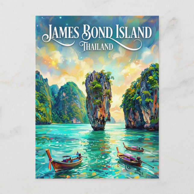 Postal James Bond Island Thailand (Anverso)
