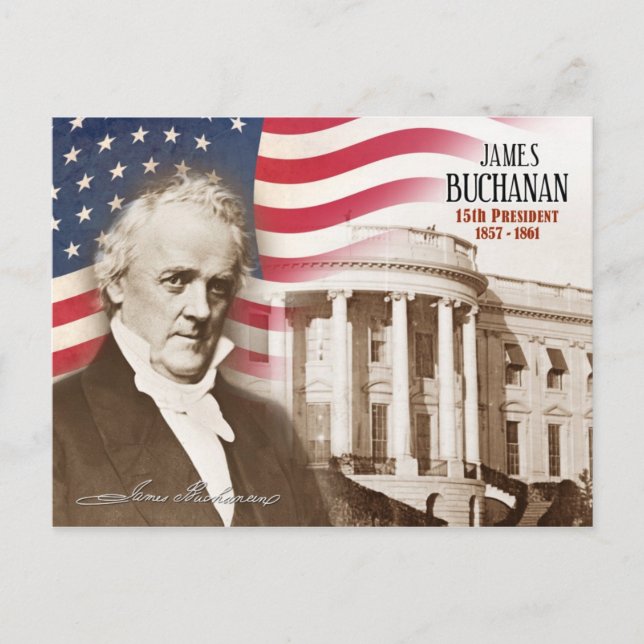 Postal James Buchanan - 15° presidente de los Estados Uni (Anverso)