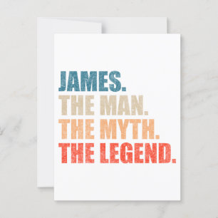 Postal James El Hombre El Mito La Leyenda