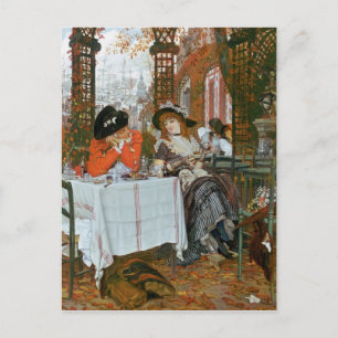 Postal James Jacques Joseph Tissot Un almuerzo