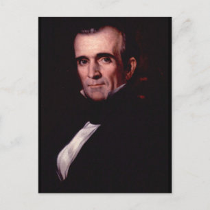 Postal James K. Polk 11º presidente de Estados Unidos