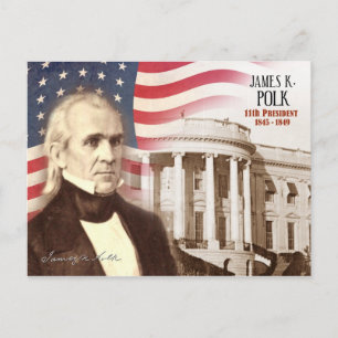Postal James K. Polk - 11º presidente de los Estados Unid