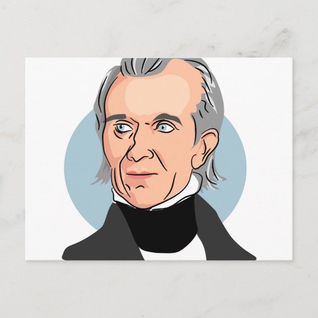 Postal James Knox Polk (Anverso)