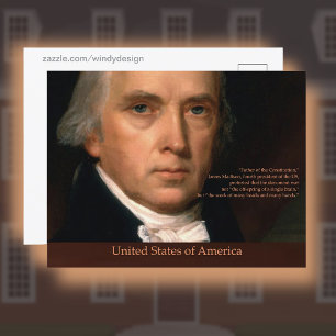 Postal James Madison Estados Unidos de América
