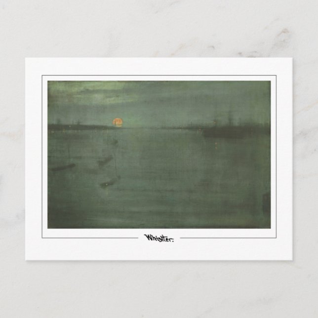 Postal James McNeill Whistler #404-2 - Bella Artes Postca (Anverso)