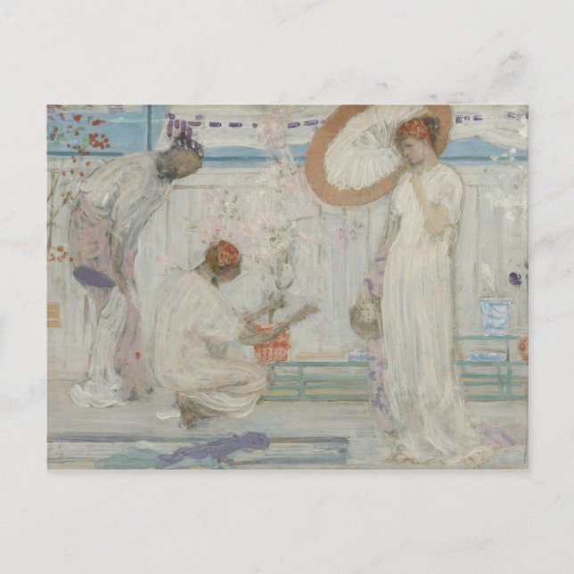 Postal James McNeill Whistler - La Sinfonía Blanca (Anverso)