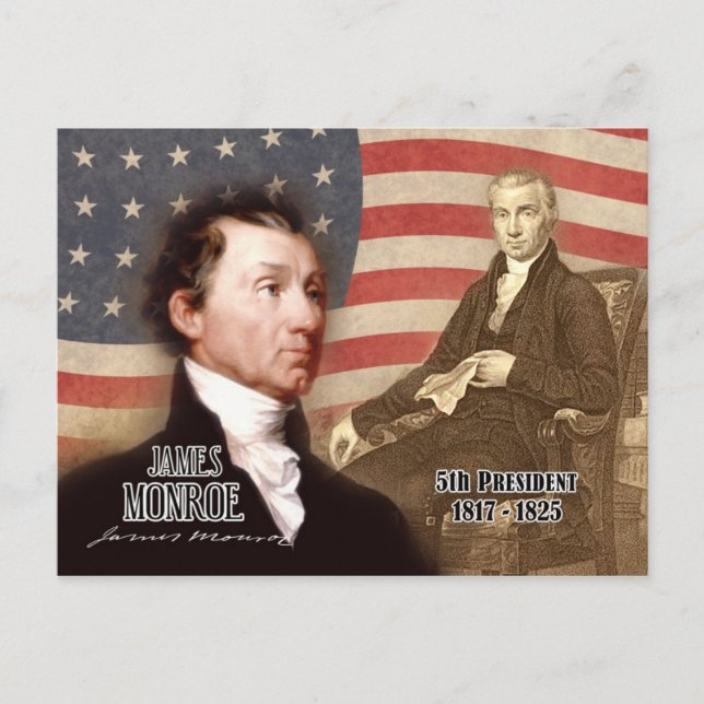 Postal James Monroe - 5º presidente de los Estados Unidos (Anverso)