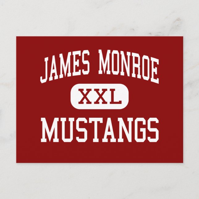 Postal James Monroe - Mustangs - Middle - Eugene Oregon (Anverso)