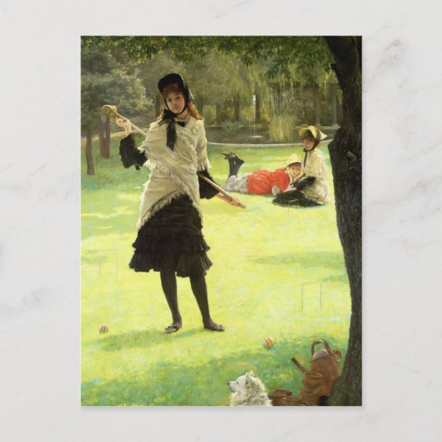 Postal James Tissot | Croquet, c.1878 (Anverso)