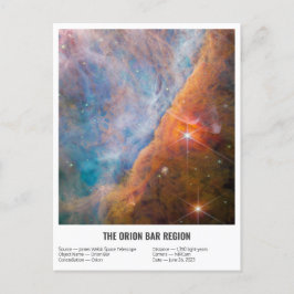 Postal James Webb Orion Constellation Bar (imagen de NIRC