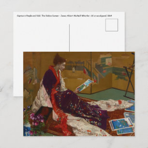 Postal James Whistler - Caprice in Purple and Gold