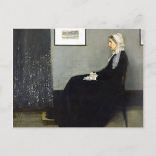 Postal JAMES WHISTLER - Disposición en gris y negro