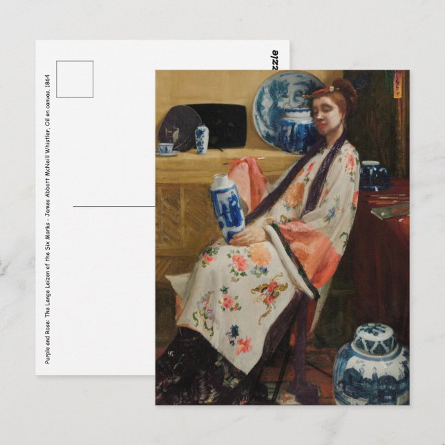 Postal James Whistler - El horizonte de los seis marks (Anverso / Reverso)