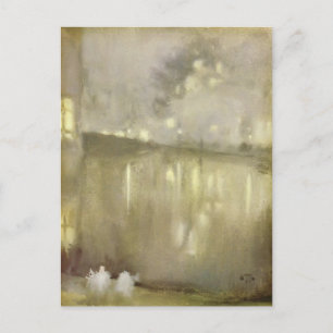 Postal James Whistler: Gris y oro Nocturne - Canal