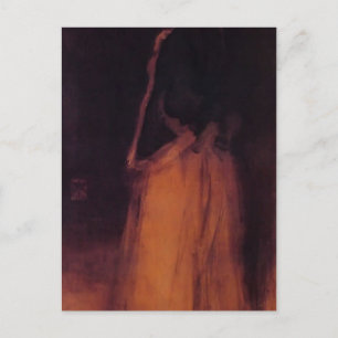 Postal James Whistler - La Chaqueta de Pieles