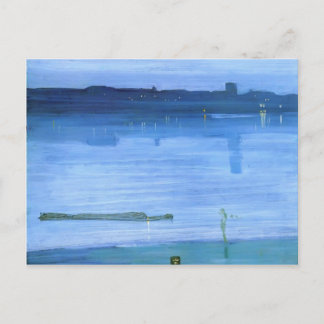 Postal James Whistler- Nocturne, Blue y Silver: Chelsea