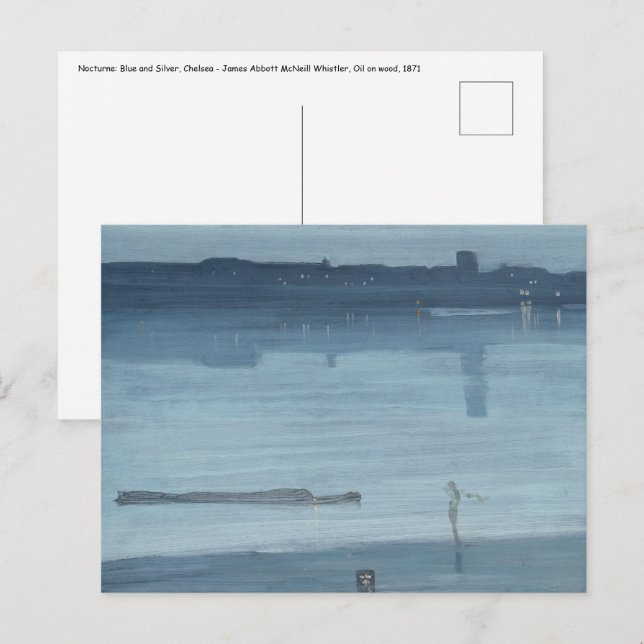 Postal James Whistler - Nocturne: Chelsea (Anverso / Reverso)