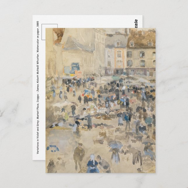 Postal James Whistler - Nocturne: Chelsea (Anverso / Reverso)