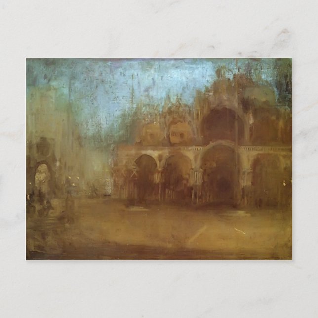 Postal James Whistler- Nocturne: San Marcos, Venecia (Anverso)