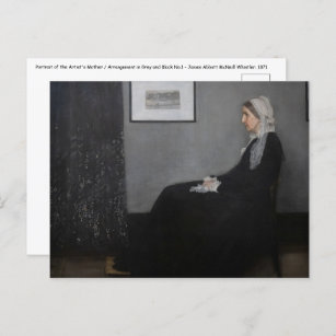 Postal James Whistler - Retrato de la madre del artista