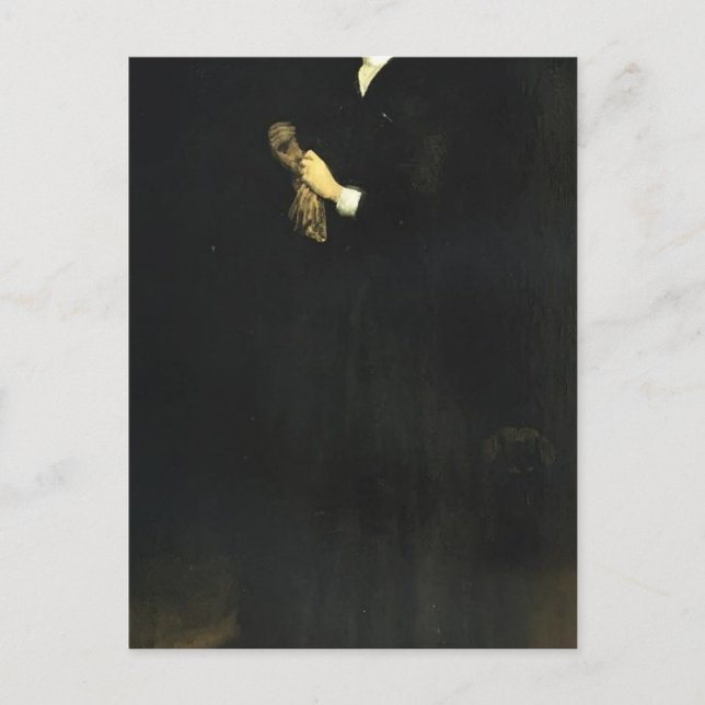 Postal James Whistler - Retrato de la Sra. Cassatt (Anverso)