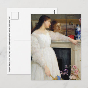 Postal James Whistler - Sinfonía en blanco No. 2
