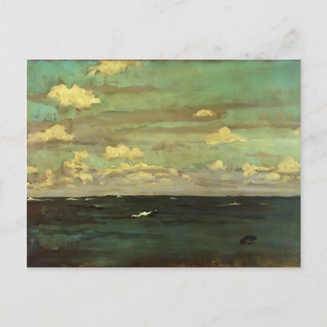 Postal James Whistler - Violeta y Plata - El Mar Profundo (Anverso)