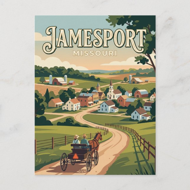 Postal Jamesport Misuri (Anverso)