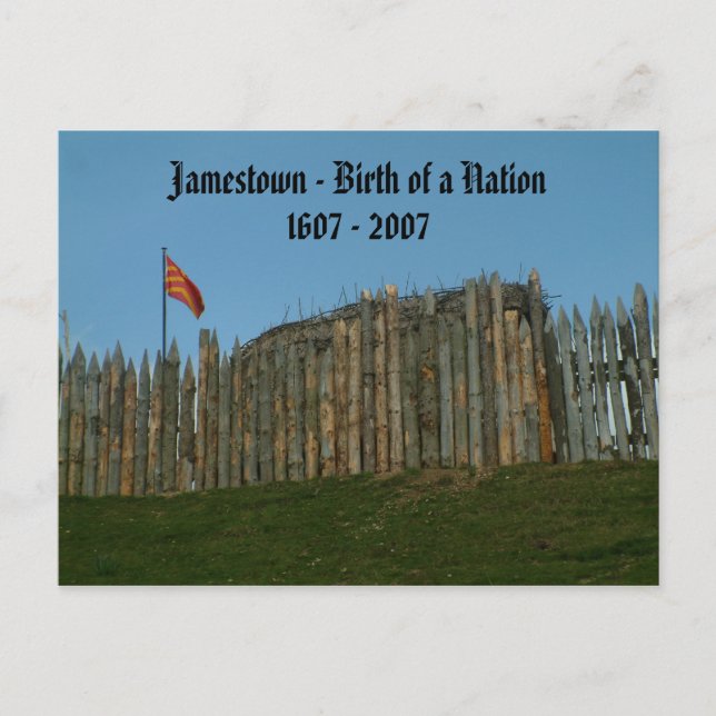 Postal Jamestown - Nacimiento de una nación, 1607 - 2007 (Anverso)