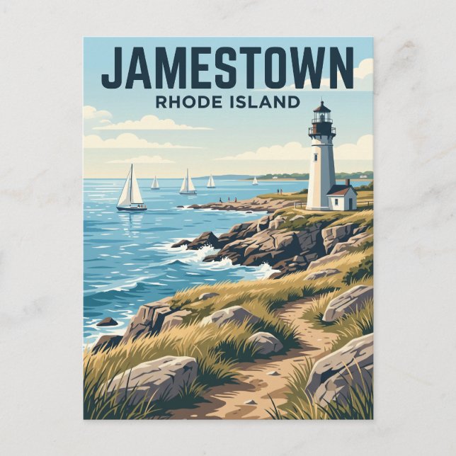 Postal Jamestown, Rhode Island (Anverso)