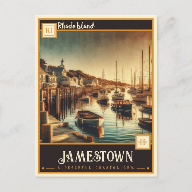 Postal Jamestown, Rhode Island | Antiguo (Anverso)