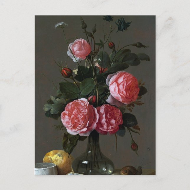 Postal Jan Davidsz de Heem, Floral Still Life (Anverso)