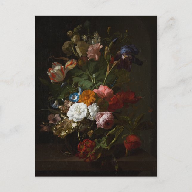 Postal Jan Davidsz de Heem, Vase con flores, 1700 (Anverso)