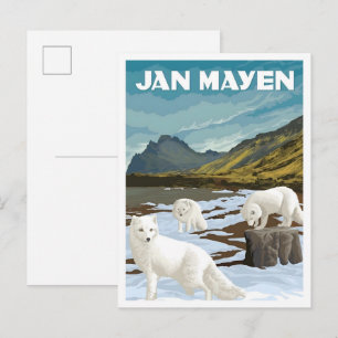 Postal Jan Mayen Noruega Viajes Antiguos 