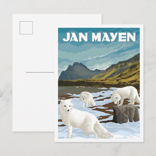 Postal Jan Mayen Noruega Viajes Antiguos  (Anverso / Reverso)
