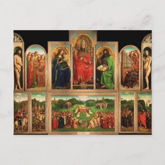 Postal Jan van Eyck - El retablo de Gante