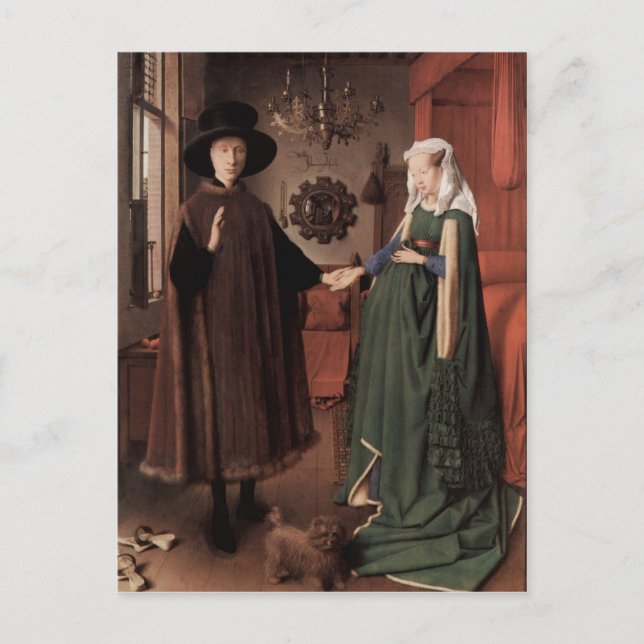 Postal Jan van Eyck van Eyck, 1387 ene 1441 Maaseyck Brug (Anverso)