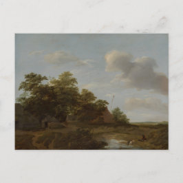 Postal Jan Vermeer van Haarlem, Paisaje con granja