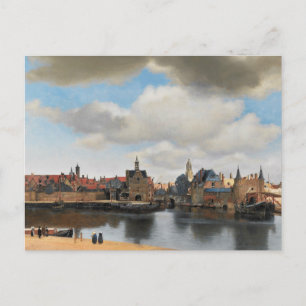 Postal Jan Vermeer - Ver en Delft