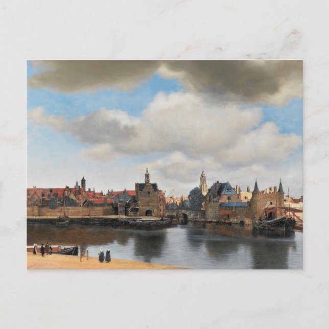 Postal Jan Vermeer - Ver en Delft (Anverso)