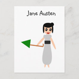 Postal Jane Austen Cute
